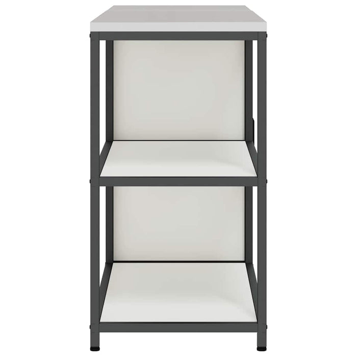 vidaXL Set di Stoccaggio per Cucina 2 pcs Bianco 150 x 50 x 92 cm