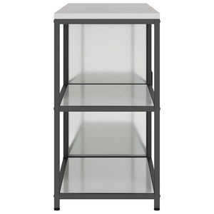 vidaXL Set di Stoccaggio per Cucina 2 pcs Argento 150 x 50 x 92 cm