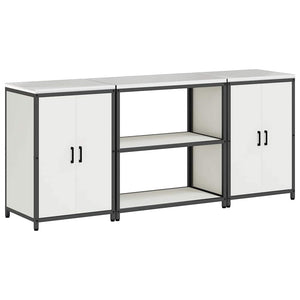 Set di Stoccaggio per Cucina 3 pcs Bianco 210 x 50 x 92 cm 3392667