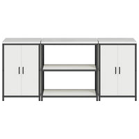 Set di Stoccaggio per Cucina 3 pcs Bianco 210 x 50 x 92 cm 3392667