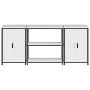 Set di Stoccaggio per Cucina 3 pcs Bianco 210 x 50 x 92 cm 3392667