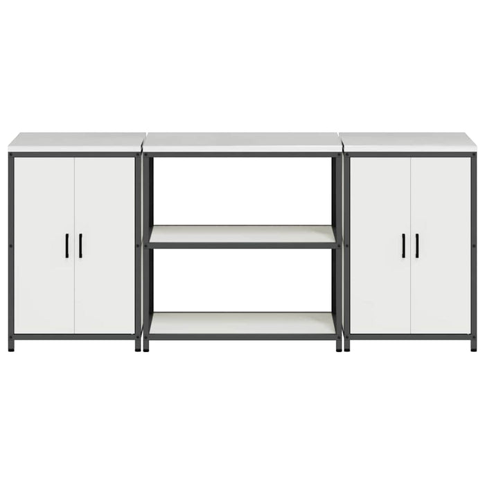 Set di Stoccaggio per Cucina 3 pcs Bianco 210 x 50 x 92 cm 3392667