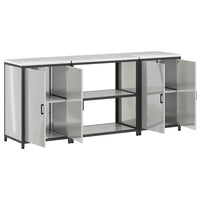 vidaXL Set di Stoccaggio per Cucina 3 pcs Argento 210 x 50 x 92 cm