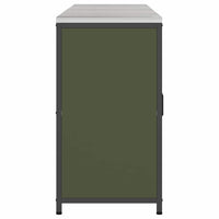 vidaXL Set di Stoccaggio per Cucina 3 pcs Verde oliva 240 x 50 x 92 cm