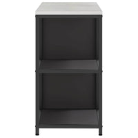 vidaXL Set di Stoccaggio per Cucina 2 pcs Nero 120 x 50 x 92 cm