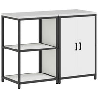 vidaXL Set di Stoccaggio per Cucina 2 pcs Bianco 120 x 50 x 92 cm