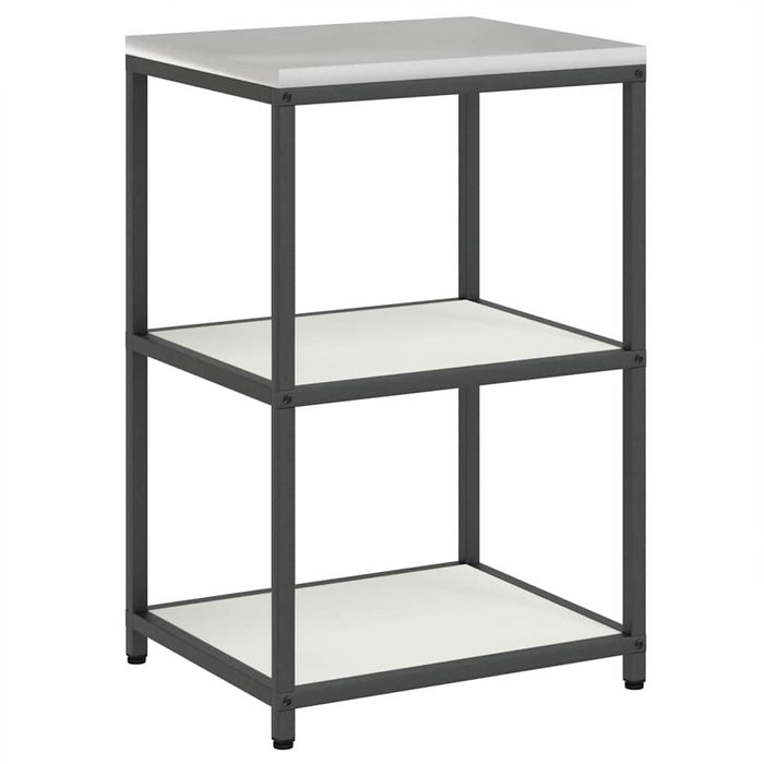 Set di Stoccaggio per Cucina con lo scaffale 2 pz-Armadietto Cucina-Armadietto Cucina Bianco 316043