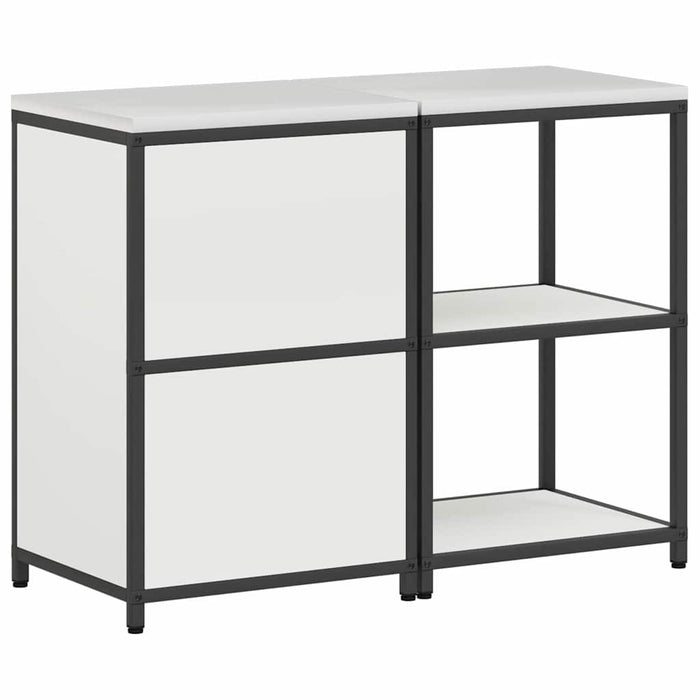 vidaXL Set di Stoccaggio per Cucina 2 pcs Bianco 120 x 50 x 92 cm