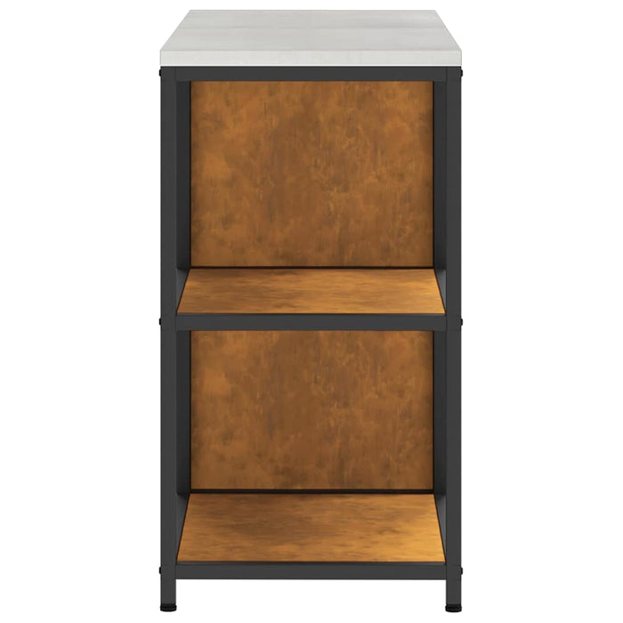 vidaXL Set di Stoccaggio per Cucina 2 pcs Ruggine 120 x 50 x 92 cm