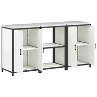 Set di Stoccaggio per Cucina 3 pcs Bianco 180 x 50 x 92 cm 3392695