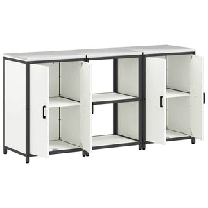 Set di Stoccaggio per Cucina 3 pcs Bianco 180 x 50 x 92 cm 3392695