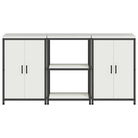 Set di Stoccaggio per Cucina 3 pcs Bianco 180 x 50 x 92 cm 3392695