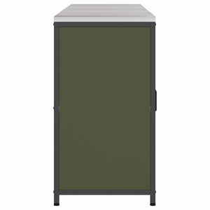 vidaXL Set di Stoccaggio per Cucina 3 pcs Verde oliva 180 x 50 x 92 cm