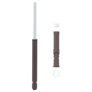 Bracket per mensola galleggiante 12 pcs Marrone Ø10 x 170 mm 4012405