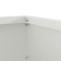 Bordura per Prato Bianco 40 x 40 x 13 cm Acciaio 874704