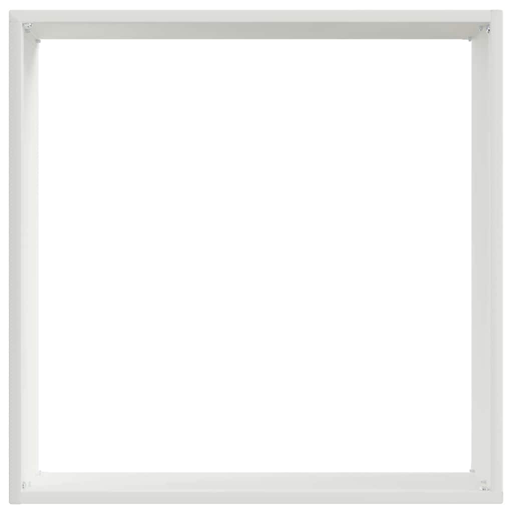 Bordura per Prato Bianco 40 x 40 x 13 cm Acciaio 874704