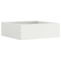 Bordura per Prato 6 pcs Bianco 40 x 40 x 13 cm Acciaio 874705