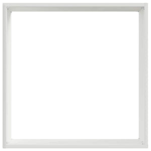 Bordura per Prato 6 pcs Bianco 40 x 40 x 13 cm Acciaio 874705