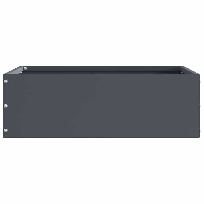 Bordura per Prato 6 pcs Antracite 40 x 40 x 13 cm Acciaio 874707