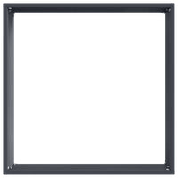 Bordura per Prato 6 pcs Antracite 40 x 40 x 13 cm Acciaio 874707