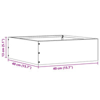 Bordura per Prato Argento 40 x 40 x 13 cm Acciaio inossidabile 874710