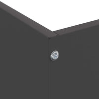 Bordura per Prato Nero 50 x 50 x 13 cm Acciaio 874716