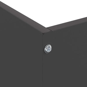 Bordura per Prato Nero 50 x 50 x 13 cm Acciaio 874716