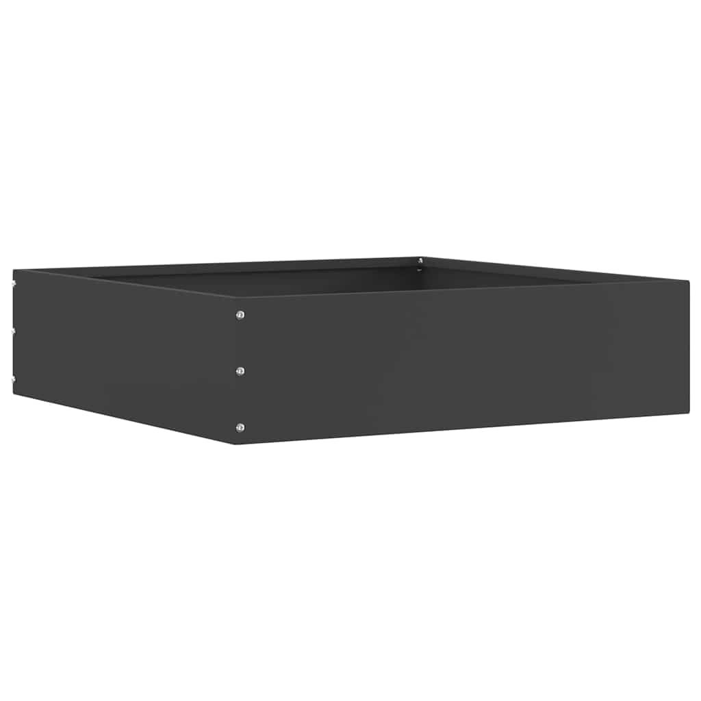 Bordura per Prato Nero 50 x 50 x 13 cm Acciaio 874716