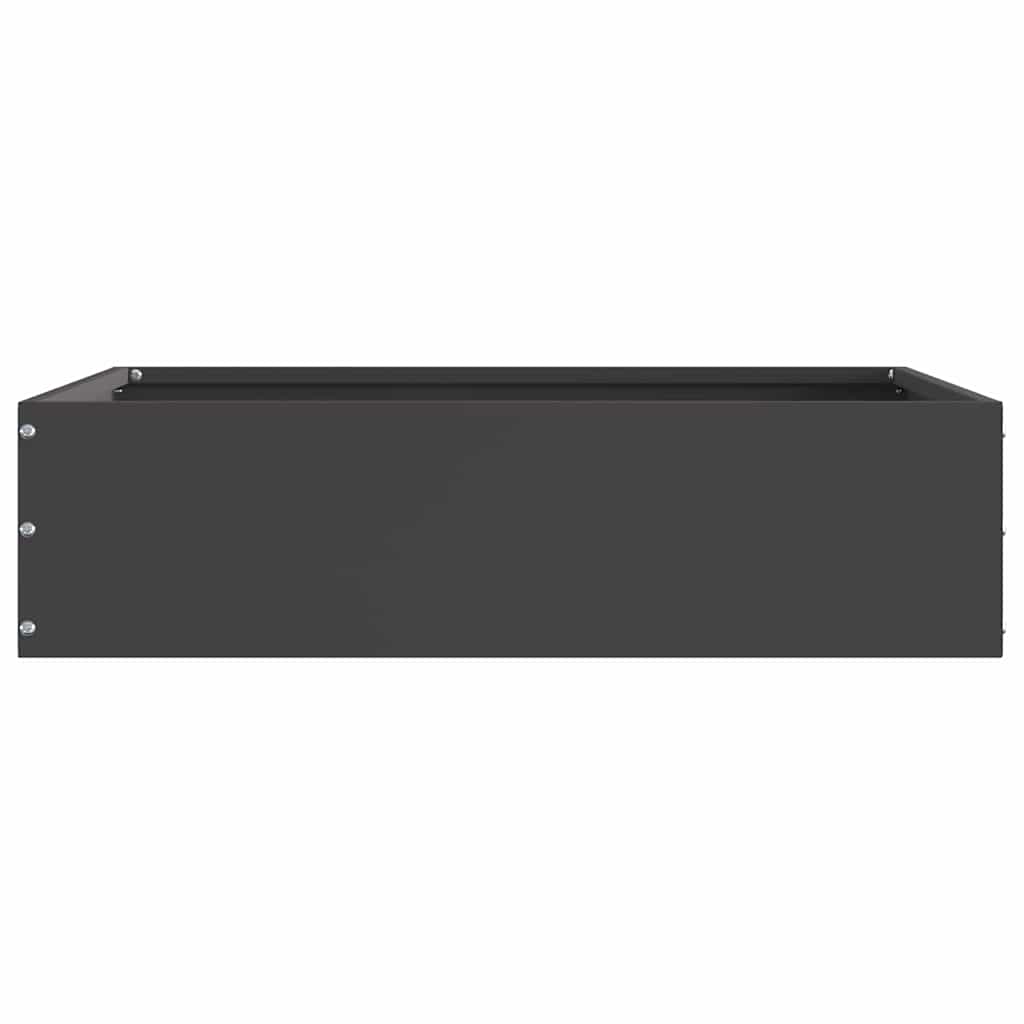 Bordura per Prato Nero 50 x 50 x 13 cm Acciaio 874716