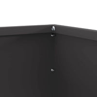 Bordura per Prato 6 pcs Nero 50 x 50 x 13 cm Acciaio 874717