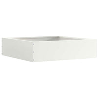 Bordura per Prato 6 pcs Bianco 50 x 50 x 13 cm Acciaio 874719