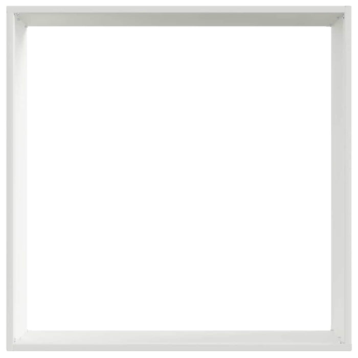 Bordura per Prato 6 pcs Bianco 50 x 50 x 13 cm Acciaio 874719