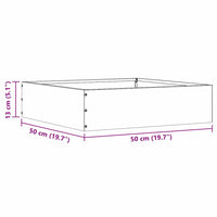 Bordura per Prato Antracite 50 x 50 x 13 cm Acciaio 874720