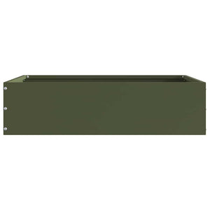 Bordura per Prato 6 pcs Verde oliva 50 x 50 x 13 cm Acciaio 874723