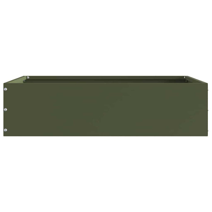 Bordura per Prato 6 pcs Verde oliva 50 x 50 x 13 cm Acciaio 874723