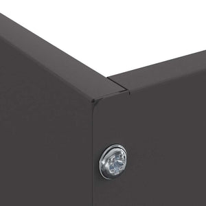 Bordura per Prato Nero 60 x 60 x 13 cm Acciaio 874730