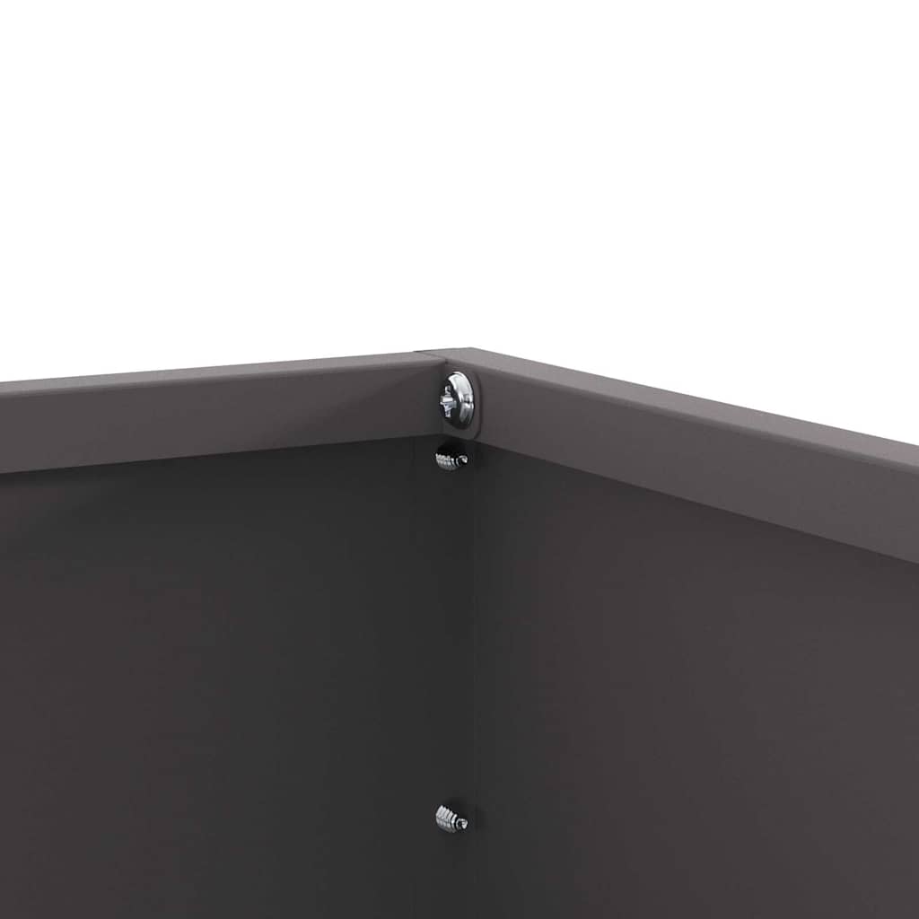 Bordura per Prato Nero 60 x 60 x 13 cm Acciaio 874730