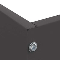 Bordura per Prato 6 pcs Nero 60 x 60 x 13 cm Acciaio 874731