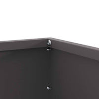 Bordura per Prato 6 pcs Nero 60 x 60 x 13 cm Acciaio 874731