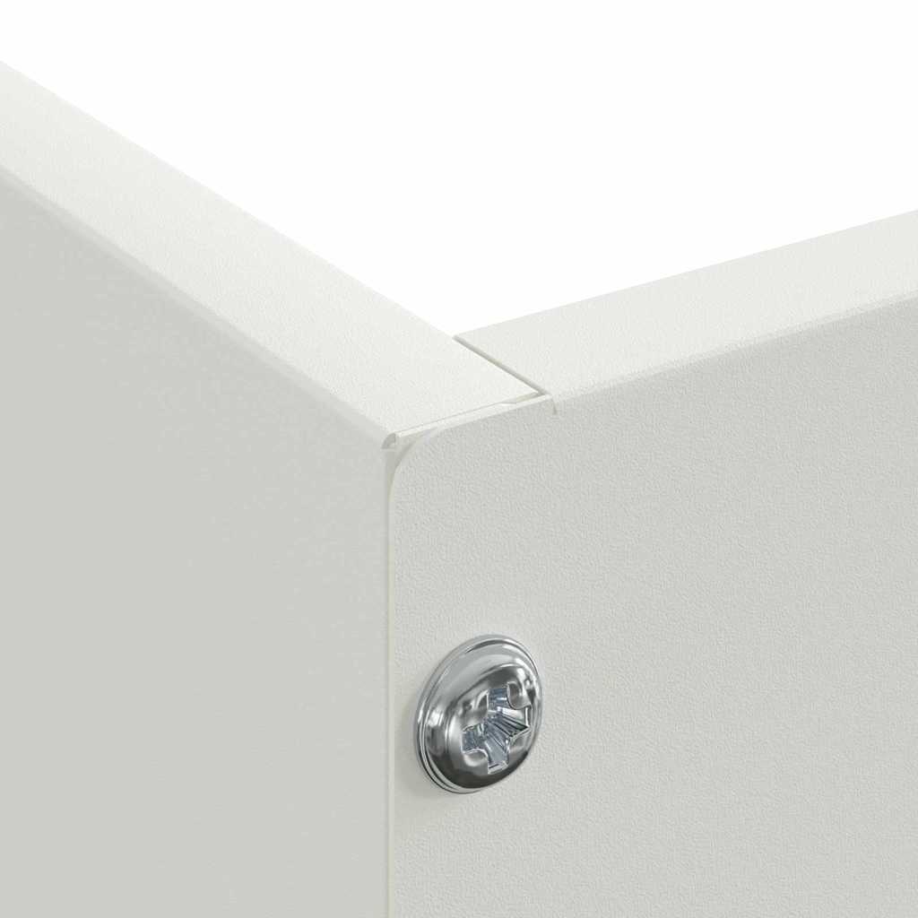 Bordura per Prato Bianco 60 x 60 x 13 cm Acciaio 874732