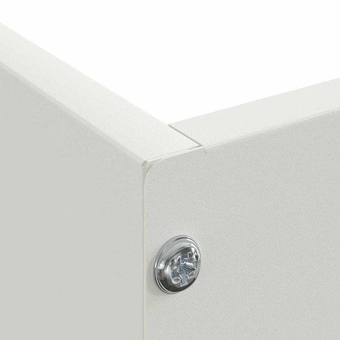 Bordura per Prato Bianco 60 x 60 x 13 cm Acciaio 874732