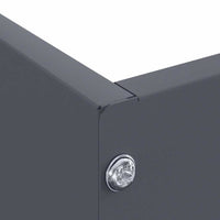 Bordura per Prato Antracite 60 x 60 x 13 cm Acciaio 874734