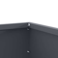 Bordura per Prato Antracite 60 x 60 x 13 cm Acciaio 874734