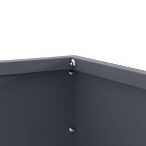 Bordura per Prato 6 pcs Antracite 60 x 60 x 13 cm Acciaio 874735