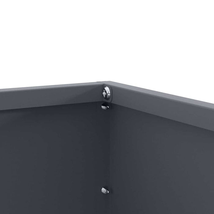 Bordura per Prato 6 pcs Antracite 60 x 60 x 13 cm Acciaio 874735