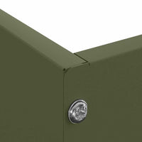 Bordura per Prato 6 pcs Verde oliva 60 x 60 x 13 cm Acciaio 874737