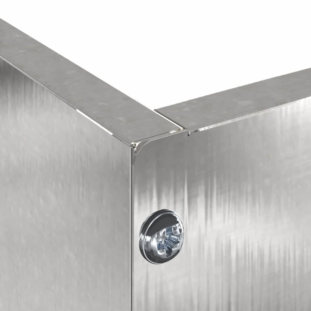 Bordura per Prato Argento 60 x 60 x 13 cm Acciaio inossidabile 874738