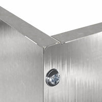 Bordura per Prato Argento 60 x 60 x 13 cm Acciaio inossidabile 874738