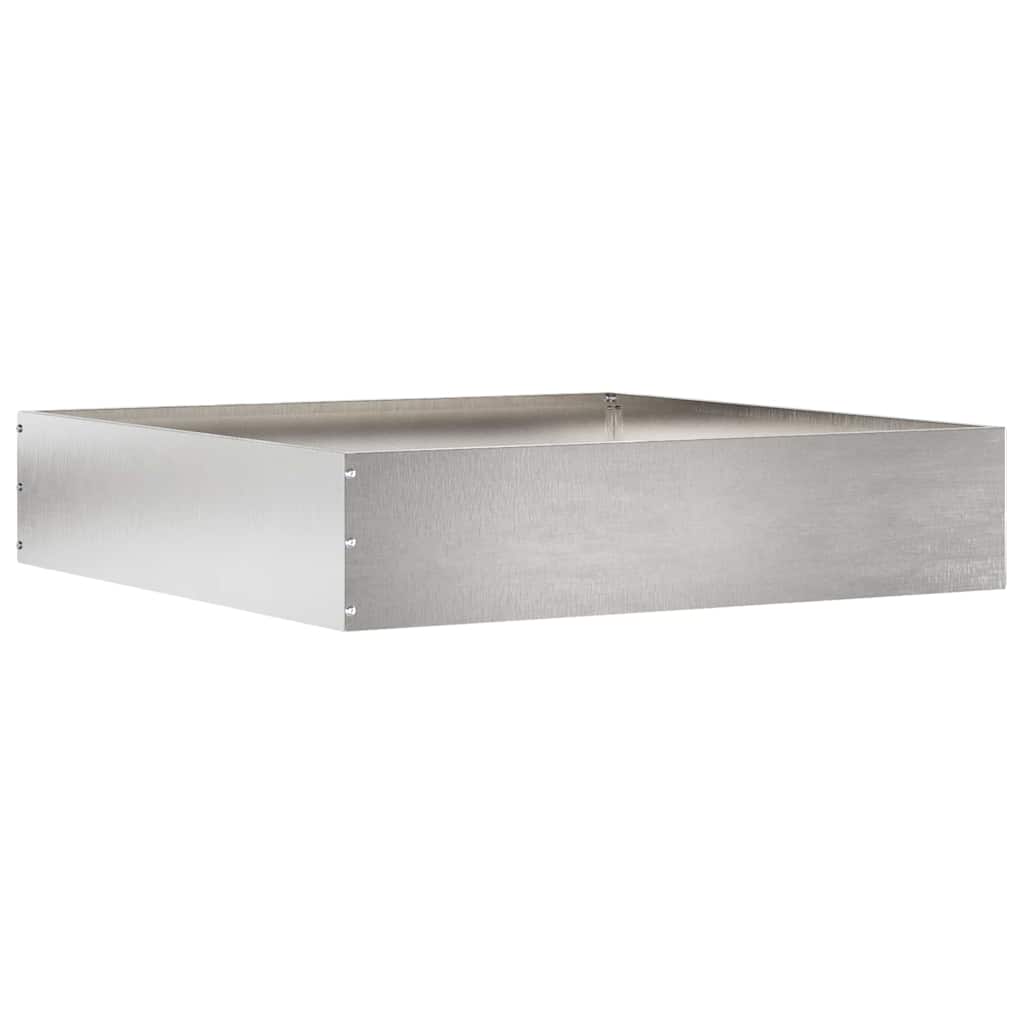 Bordura per Prato Argento 60 x 60 x 13 cm Acciaio inossidabile 874738