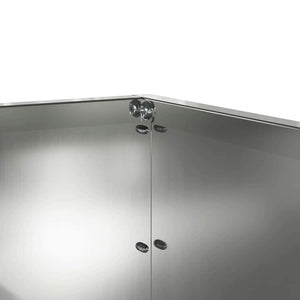 Bordura per Prato Argento 60 x 60 x 13 cm Acciaio zincato 874740